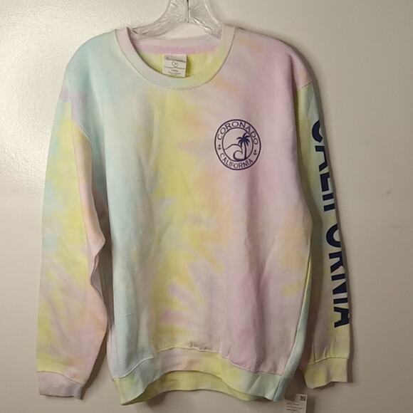 NWT Dreamsicle Women's Large Tie-Dye Coronado California Sweatshirt. Athleisure - Picture 1 of 10